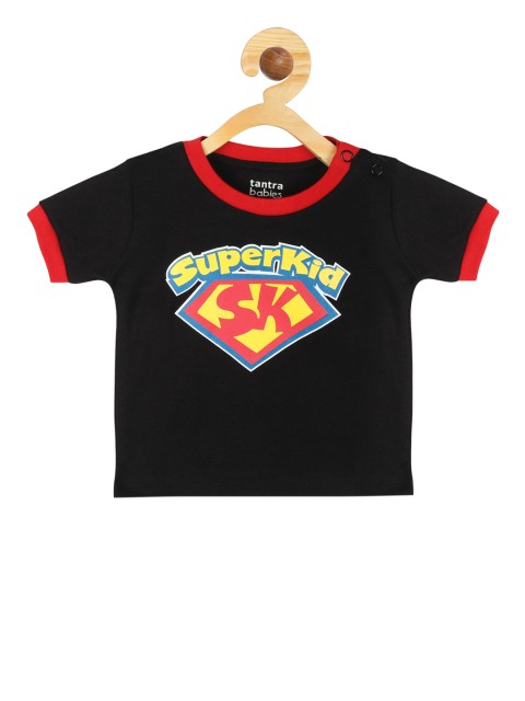 

Tantra Boys Black Printed Round Neck T-shirt