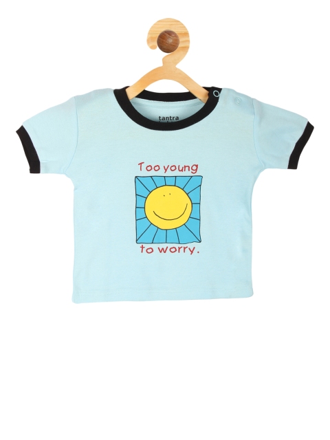 

Tantra Boys Blue Printed Round Neck T-shirt