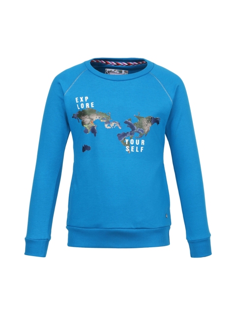 

Monte Carlo Girls Blue Printed Sweatshirt