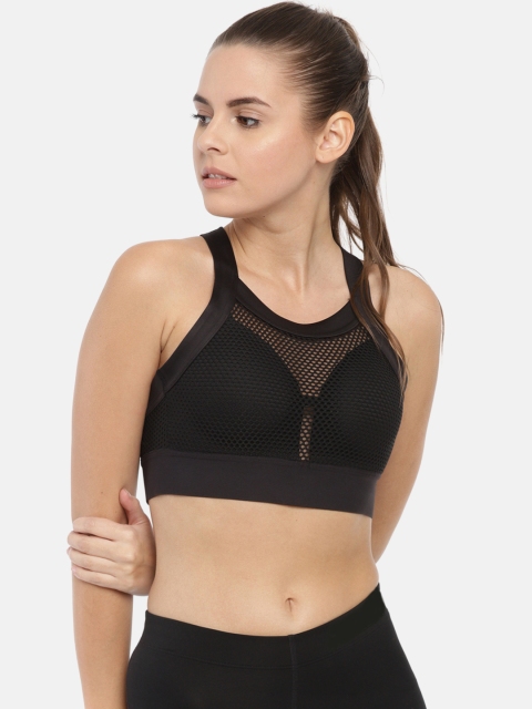 

Puma Black Solid Non-Wired Curl Sports Bra 51779301