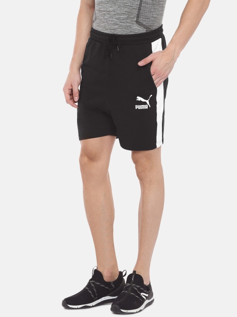 

Puma Men Black Solid Archive T7 Track Shorts