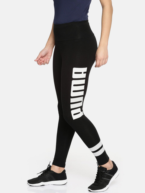 

Puma Women Black Printed ACTIVE SWAGGER DryCell Tights