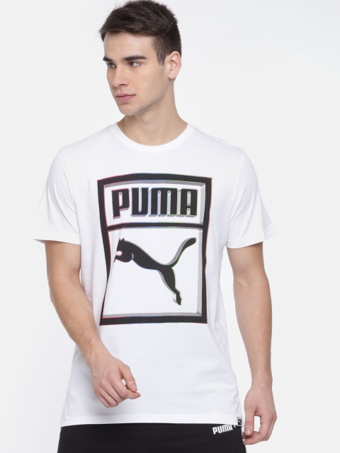 

Puma Men White Brand Plus Printed T-shirt
