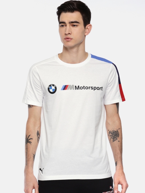 

PUMA Motorsport Men White Printed Round Neck BMW MMS T7 T-shirt