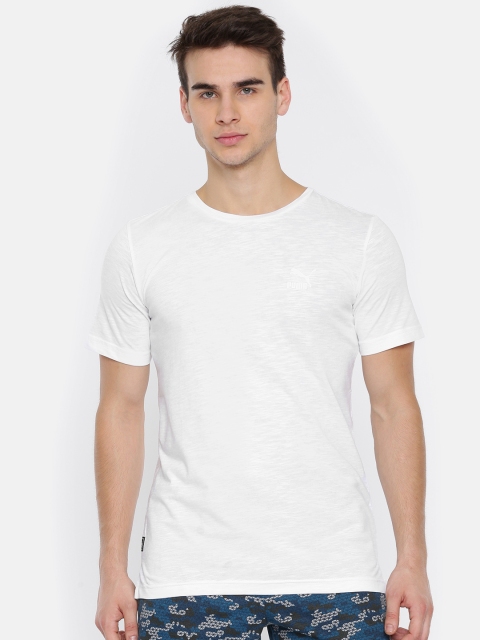 

Puma Men White Solid VK Stylised Round Neck T-shirt