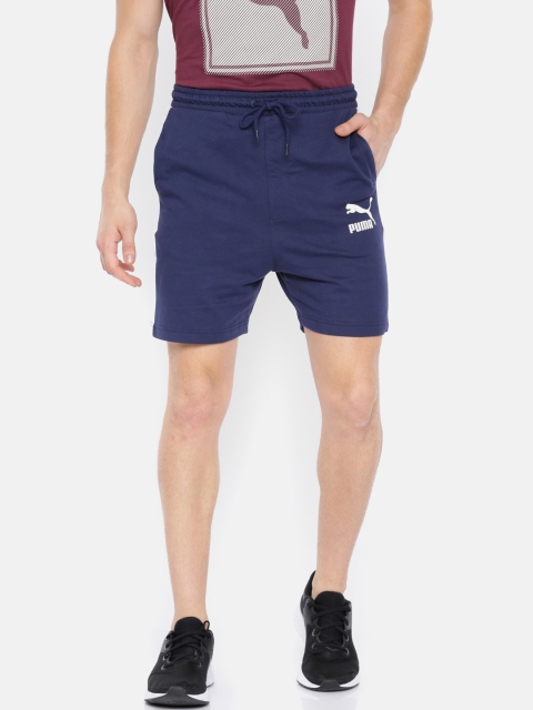 

Puma Men Navy Blue T7 Track Peacoat Shorts
