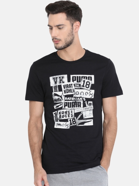 

Puma Men Black Printed Round Neck VK Graphic T-shirt