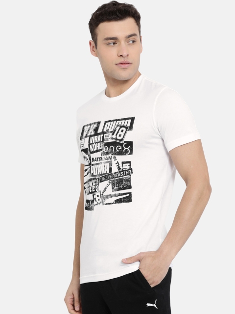 

Puma Men White Printed VK Graphic Round Neck T-shirt