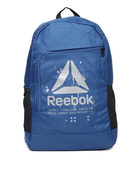

Reebok Unisex Blue Graphic Backpack