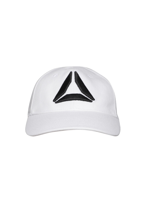 

Reebok Unisex White Self Design Snapback Cap