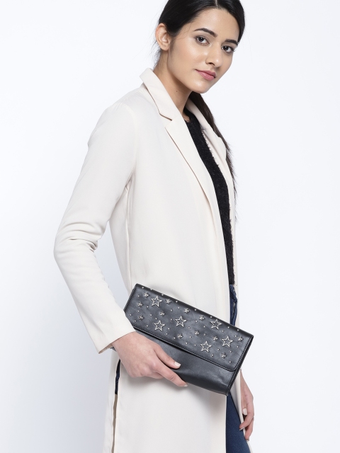 

Steve Madden Black Star-Studded Purse