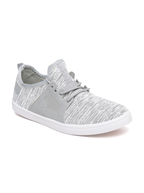 

Flying Machine Men White & Grey Woven Design Sneakers
