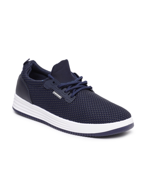 

Flying Machine Men Navy Blue Solid Sneakers