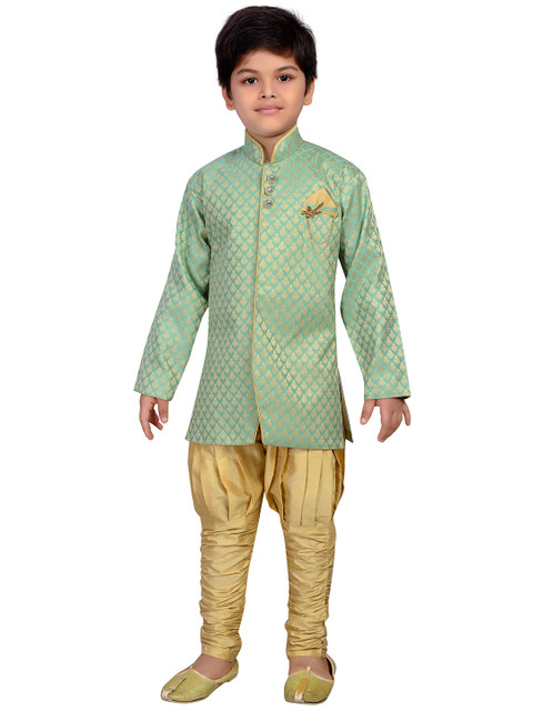 

AJ Dezines Boys Green Sherwani