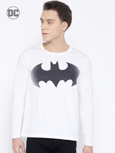 

Justice League Men White Printed Round Neck T-shirt