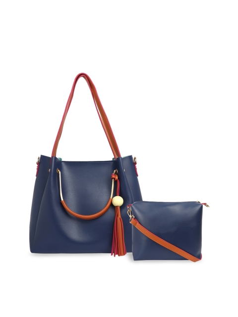 

Lychee bags Navy Blue Solid Shoulder Bag