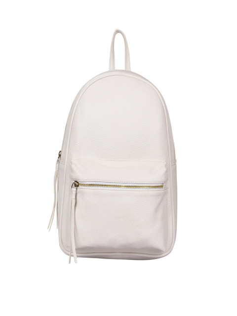 

Lychee bags Women White Solid Backpack