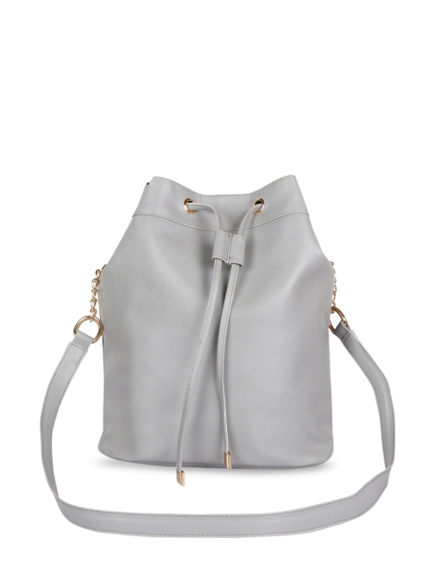 

Lychee bags Grey Solid Sling Bag