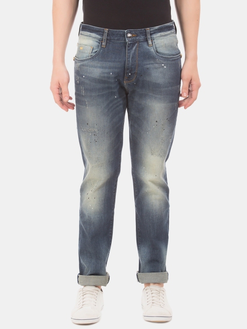 

Ed Hardy Men Blue Slim Fit Mid-Rise Clean Look Jeans