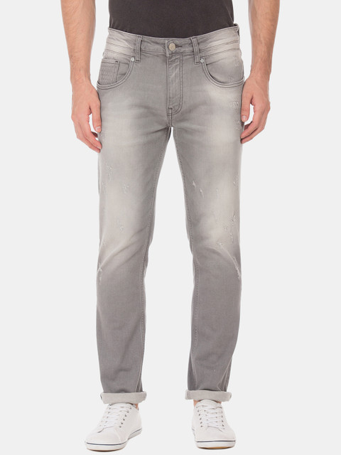 

Ed Hardy Men Grey Slim Fit Mid-Rise Clean Look Jeans