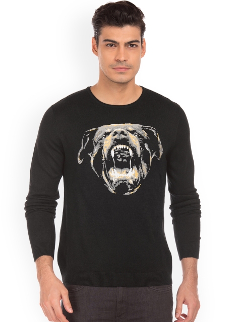 

Ed Hardy Men Black Printed Sweater