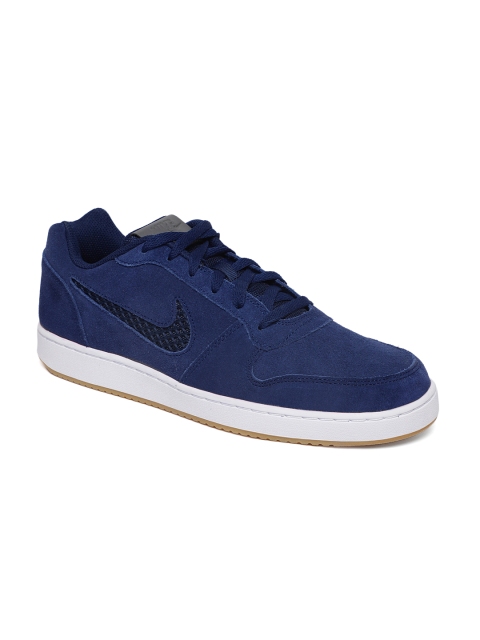 

Nike Men Blue EBERNON LOW PREM Suede Sneakers