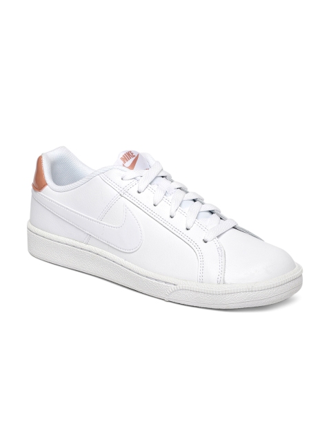 

Nike Women White Court Royale Leather Sneakers