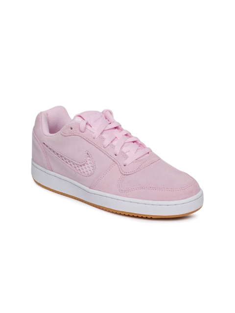 

Nike Women Pink EBERNON LOW PREM Suede Sneakers