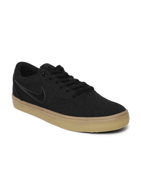 

Nike Unisex Black Solid SB CHECK SOLAR CNVS Skateboarding Shoes
