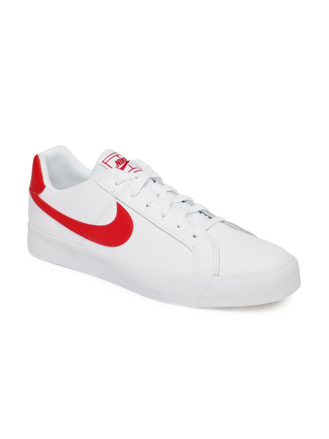 

Nike Men White COURT ROYALE Leather Sneakers