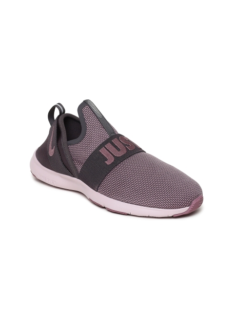 

Nike Women Grey & Peach-Coloured FLEX MOTION TRAINER Training or Gym Shoes