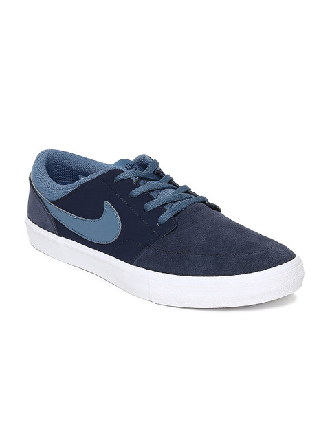 

Nike Unisex Blue SB Solarsoft Portmore II Skateboarding Shoes