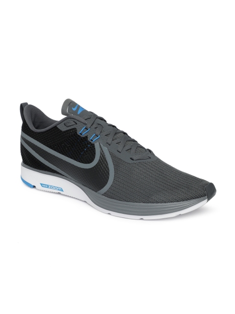 

Nike Men Grey ZOOM STRIKE 2 Running Shoes