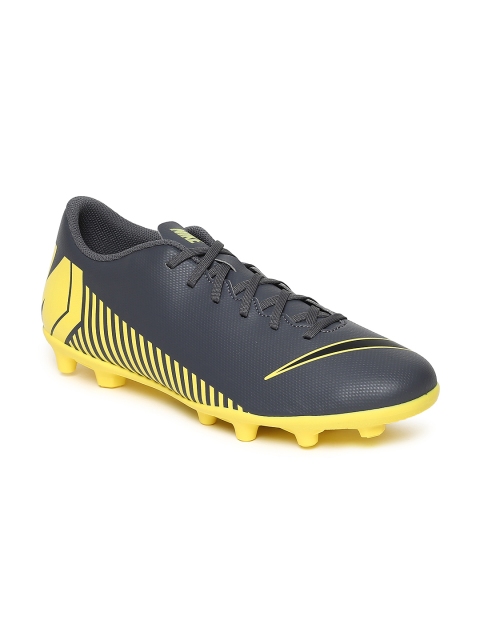 

Nike Unisex Black Leather VAPOR 12 CLUB FG/MG Football Shoes