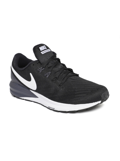 

Nike Men Black AIR ZOOM STRUCTURE 22 Running Shoes