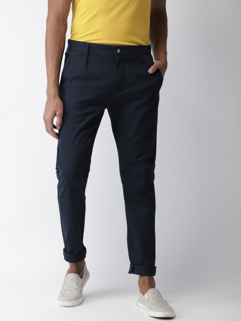 

Levis Men Navy Blue 512 Slim Tapered Fit Solid Regular Trousers