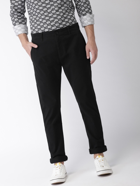 

Levis Men Black 512 Slim Tapered Fit Solid Chinos