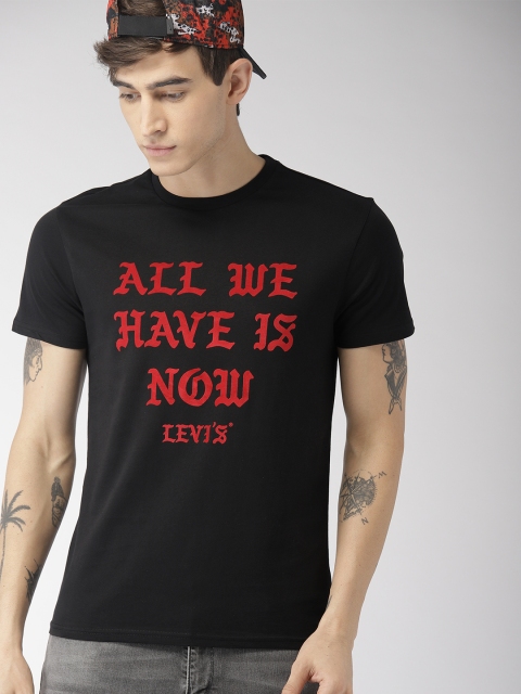 

Levis Men Black Printed Round Neck T-shirt