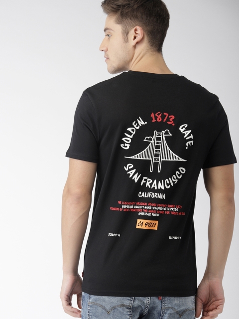 

Levis Men Black Printed Round Neck T-shirt