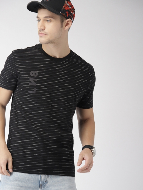 

Levis Men Black Striped Round Neck T-shirt