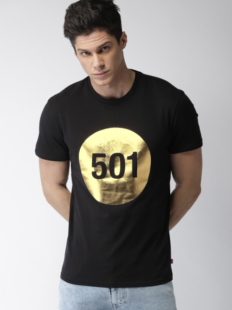 

Levis Men Black Printed Round Neck T-shirt