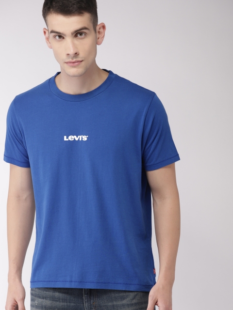 

Levis Men Blue Solid Round Neck T-shirt