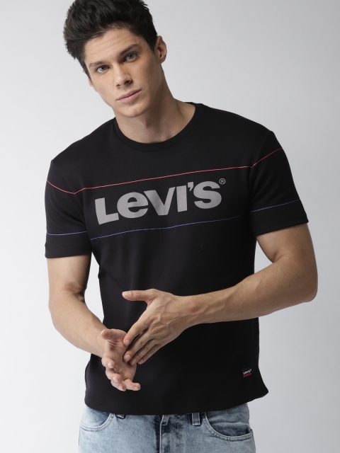 

Levis Men Black Printed Round Neck T-shirt