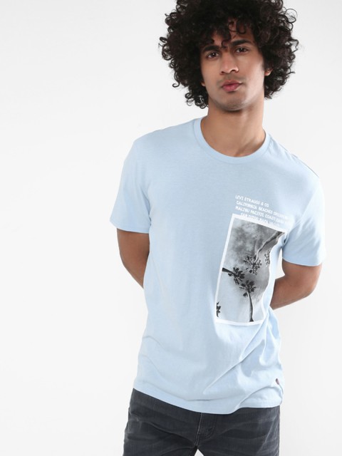 

Levis Men Blue Printed Round Neck T-shirt