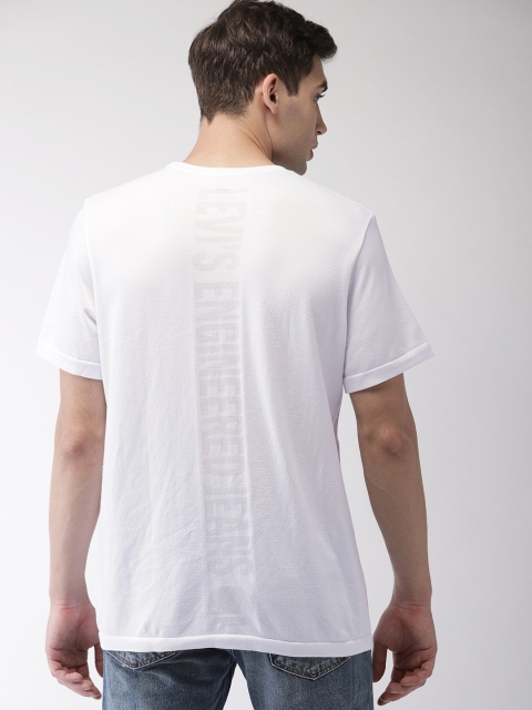

Levis Men White Self-Design Round Neck T-shirt