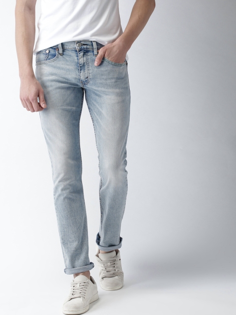 

Levis Men Blue 65504 Skinny Fit Mid-Rise Clean Look Stretchable Jeans