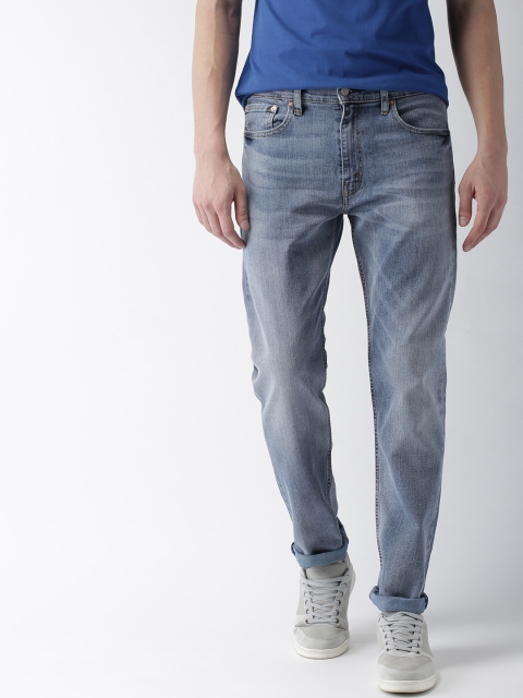 

Levis Men Blue Tapered Fit Mid-Rise Clean Look 502 Jeans