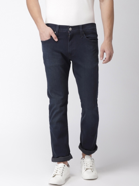 

Levis Men Navy Skinny Fit Low-Rise Clean Look Jeans 65504, Navy blue