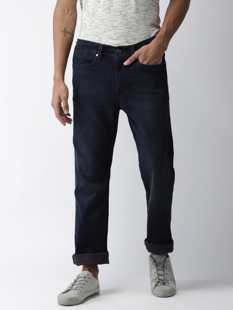 

Levis Men Navy Blue Straight Fit Low-Rise Clean Look Stretchable Jeans 513 Redloop