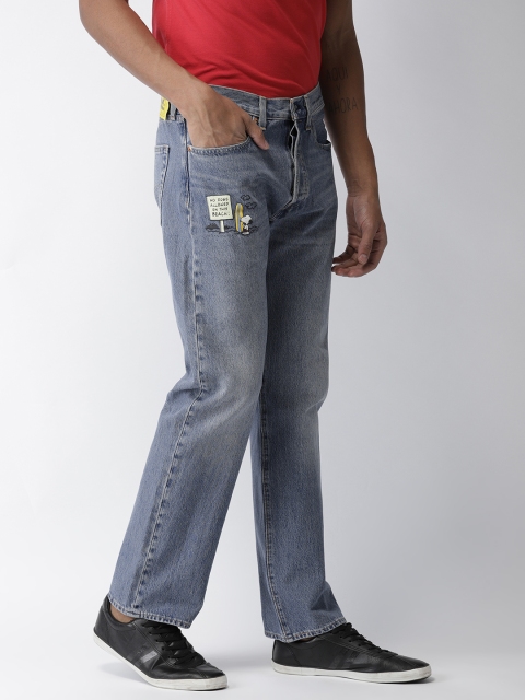

Levis Men Blue Straight Fit Low-Rise Clean Look Stretchable Jeans
